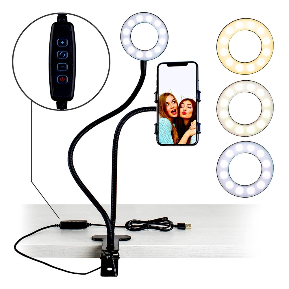Set of Vlogging light and phone holder Brand new in box